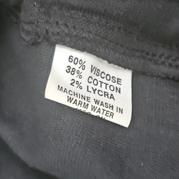 Black scroll print high rise jeans jeggings size 4 - Picture 6 of 6